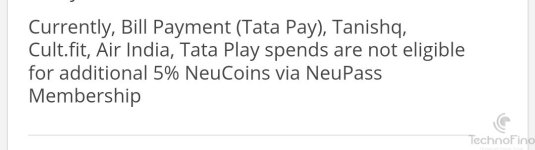 Image from HDFC Tata Neu Infinity Card website